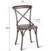 Nantes French Vintage Iron Dining Chair - World Interiors