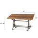 Artezia Industrial Drafting Desk - World Interiors