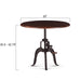 Artezia Adjustable Height Acacia Wood Bistro Table - World Interiors