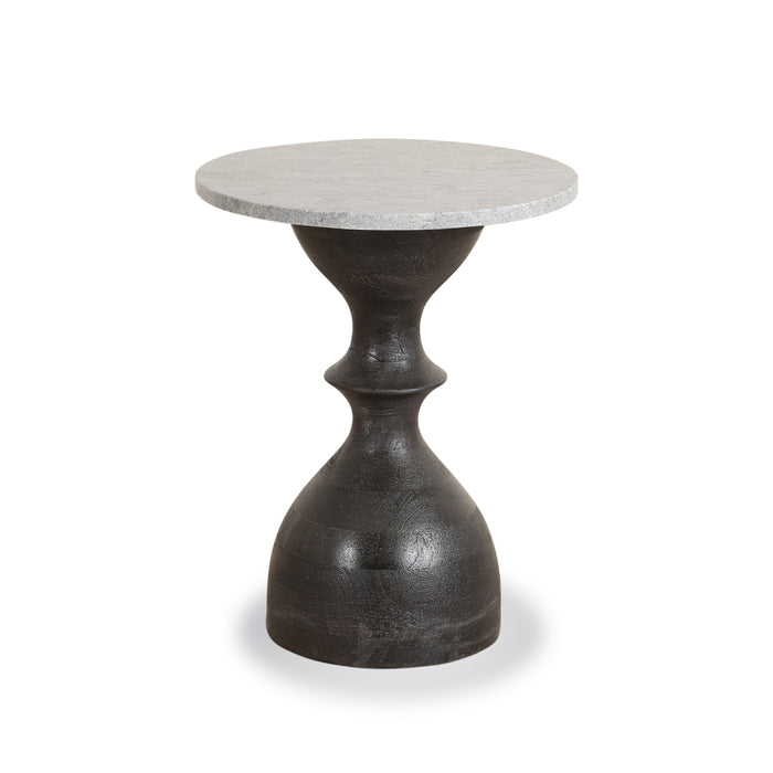 Palm Desert Rustic Marble Side Table