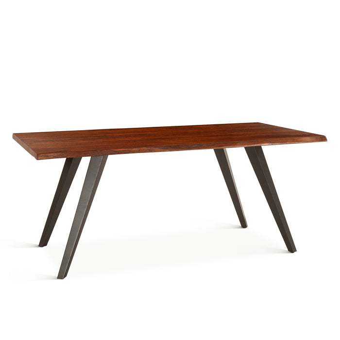 Knoxville 68" Acacia Wood Dining Table in Walnut - World Interiors