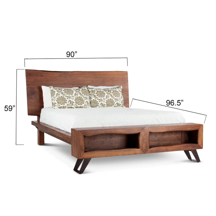 Nottingham Modern Live Edge Bed - World Interiors