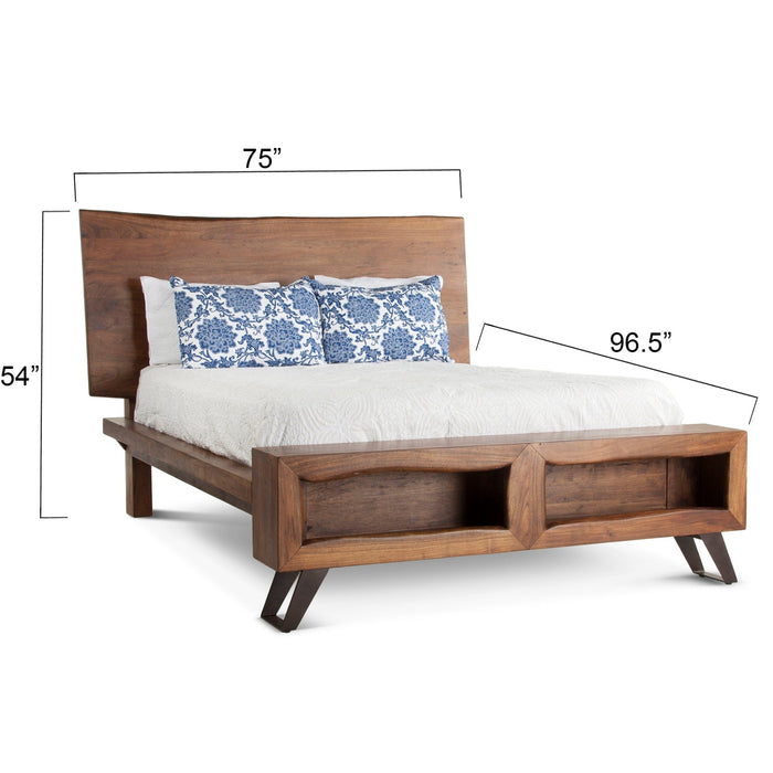 Nottingham Modern Live Edge Bed - World Interiors