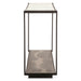 St. George 47" Industrial Console Table in Oxidized Matte Black - World Interiors