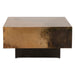 St. George 35" Industrial Coffee Table in Oxidized Copper - World Interiors