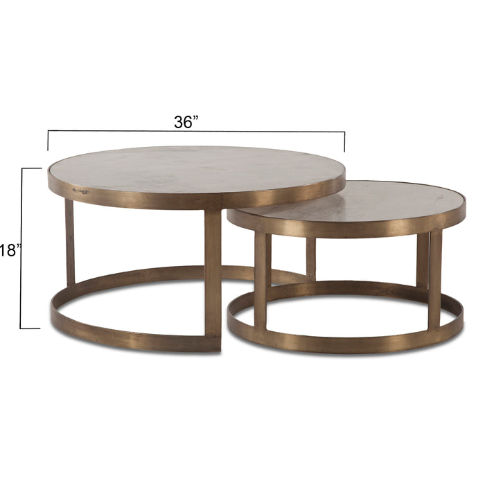 Leonardo Nesting Circular Coffee Tables - World Interiors