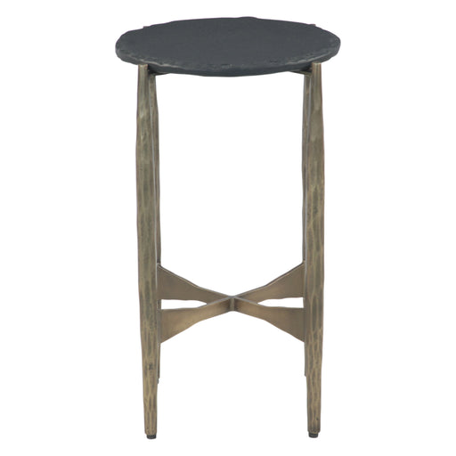 Odessa 16" Black Marble Nesting Side Tables - World Interiors