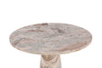 Giza 48" Round Dining Table in Brown Toronto Marble - World Interiors
