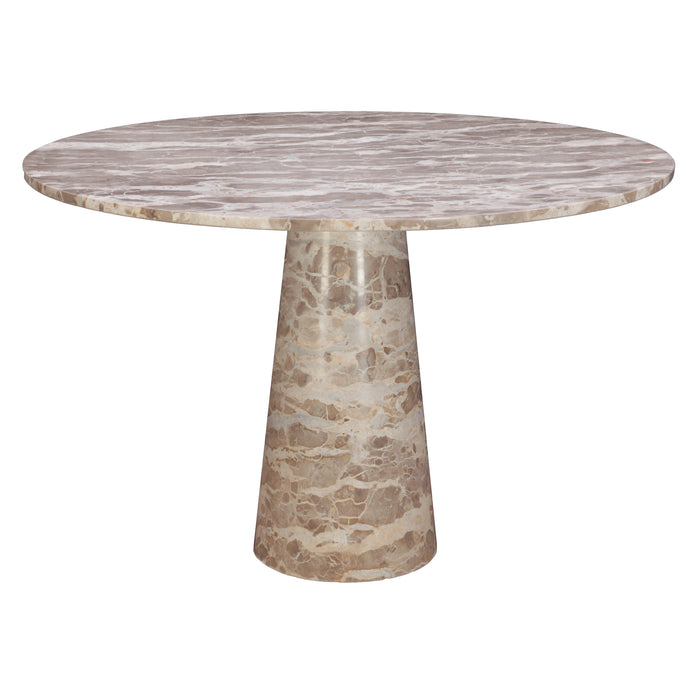 Giza 48" Round Dining Table in Capri Beige Marble