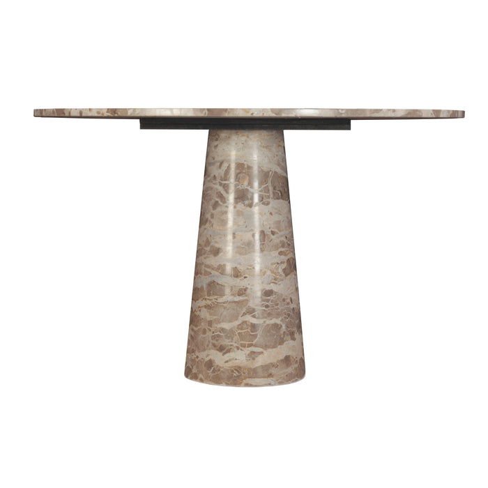 Giza 48" Round Dining Table in Capri Beige Marble