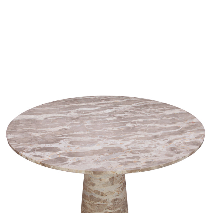 Giza 48" Round Dining Table in Capri Beige Marble