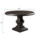 Toulon Vintage Brown Round Dining Table - World Interiors