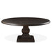 Toulon 72" Vintage Brown Round Dining Table - World Interiors