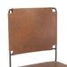 Melbourne Buffalo Leather and Iron Dining Chair - World Interiors
