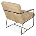 Melbourne Mid-Century Modern Accent Chair in Antique Ivory - World Interiors