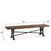 Blayne Rustic Farmhouse Live Edge Bench - World Interiors