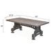 Sterling Cast Iron Coffee Table - World Interiors