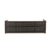 Noto 54" Acacia Wood Bench in Matte Brown & Black Leather - World Interiors