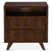 Lisbon Mid - Century Nightstand in Matte Brown - World Interiors