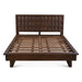 Lisbon Mid-Century Bed in Matte Brown - World Interiors