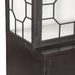 Neapolitan Iron and Glass Cabinet in Matte Black - World Interiors
