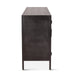 Neapolitan Iron and Glass Sideboard in Matte Black - World Interiors