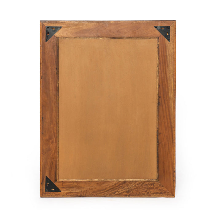 Messina Carved Teak Wood Mirror - World Interiors