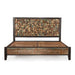 Messina Carved Teak Wood Queen Bed - World Interiors