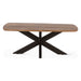 Santa Margherita 46" Mango Wood and Iron Coffee Table - World Interiors