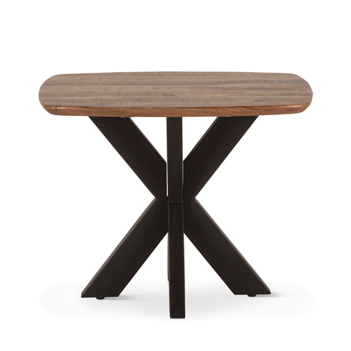 Santa Margherita 28" Mango Wood and Iron Side Table - World Interiors