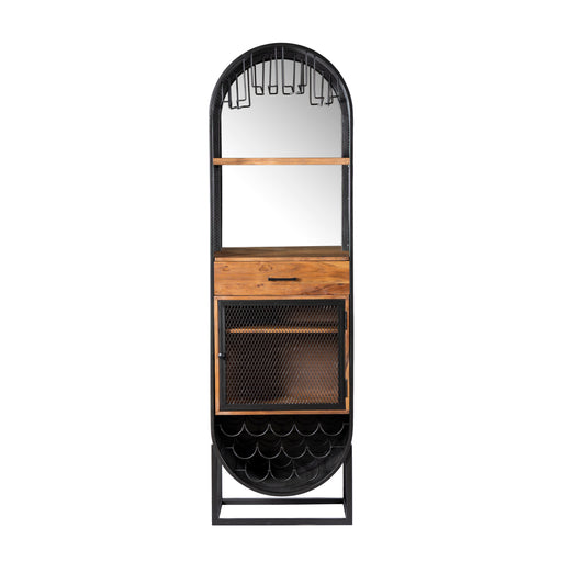 Mescalero 23" Iron and Mango Wood Bar Cabinet - World Interiors