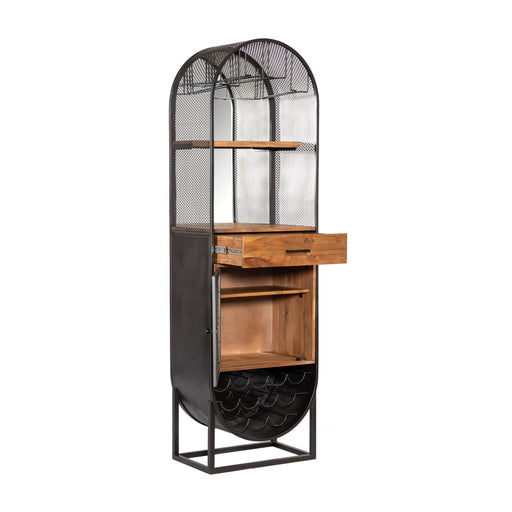 Santa Margherita 23" Iron and Mango Wood Bar Cabinet - World Interiors