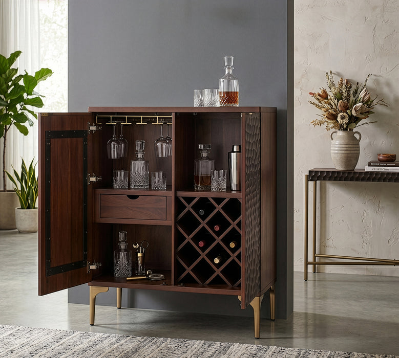 Vallarta 39" Bar Cabinet in Two Tone - World Interiors