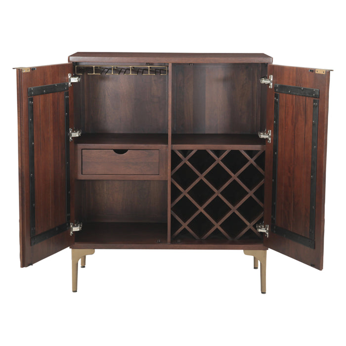 Vallarta 39" Bar Cabinet in Two Tone - World Interiors