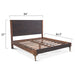 Vallarta Two Tone Mango Wood Bed - World Interiors