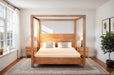 Mesa Canopy Queen Bed in Brushed Acacia - World Interiors