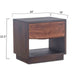 Palermo Live Edge Night Chest - World Interiors