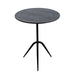 Glacier 18" Accent Table with Lava Marble - World Interiors