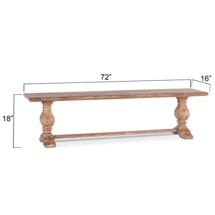 Pengrove Modern Farmhouse Dining Bench - World Interiors