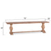 Pengrove Modern Farmhouse Dining Bench - World Interiors