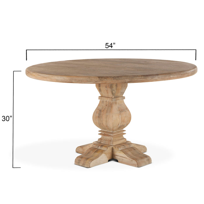 Pengrove Modern Farmhouse Round Dining Table - World Interiors