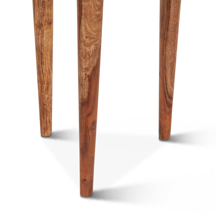 Arrey 23" Sheesham Wood Side Table - World Interiors