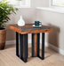 Summit 26" Modern End Table in Capri Sheesham - World Interiors