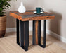 Summit 26" Modern End Table in Capri Sheesham - World Interiors