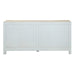 Haveli 71" Plinth Base Dresser in Carved Heirloom White - World Interiors
