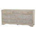 Haveli 71" Plinth Base Dresser in Carved Heirloom White - World Interiors
