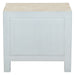 Haveli 26" Plinth Base Nightstand in Carved Heirloom White - World Interiors