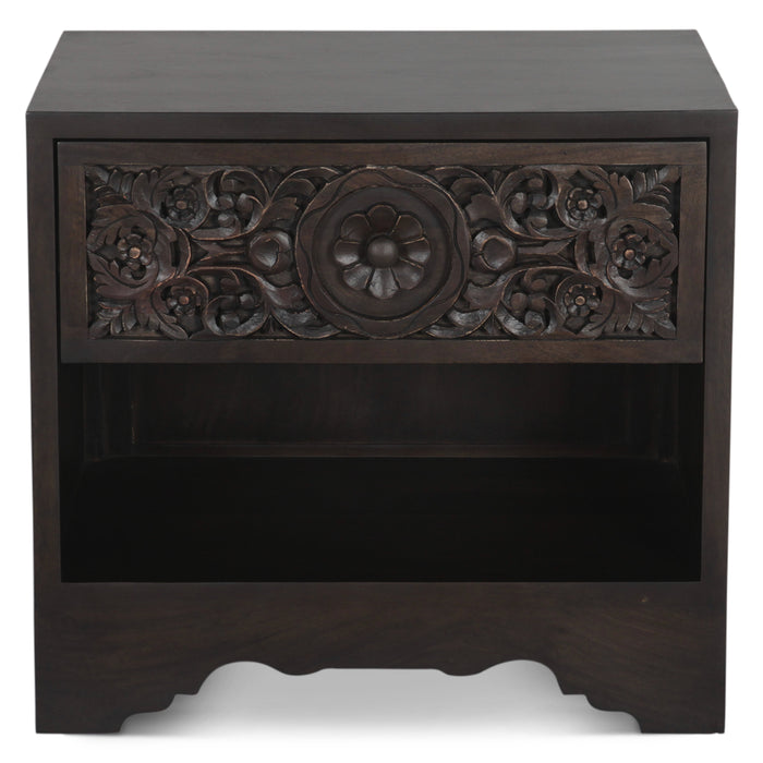 Haveli Traditional Handcarved Nightstand