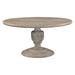 Haveli 60" Round Dining Table in Heirloom White - World Interiors