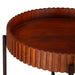 Halden 29" Acacia Wood Nesting Tray Tables in Pecan Brown, Set 2 - World Interiors